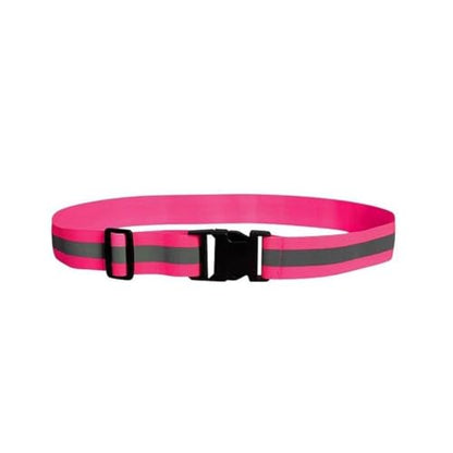 Reflective Bands 10pcs Waist Adjustable Reflective Waistband Belts Elastic 4 * 1.5cm Sport Safety Belts Night Safety Gear for Cycling Running - color: Pink