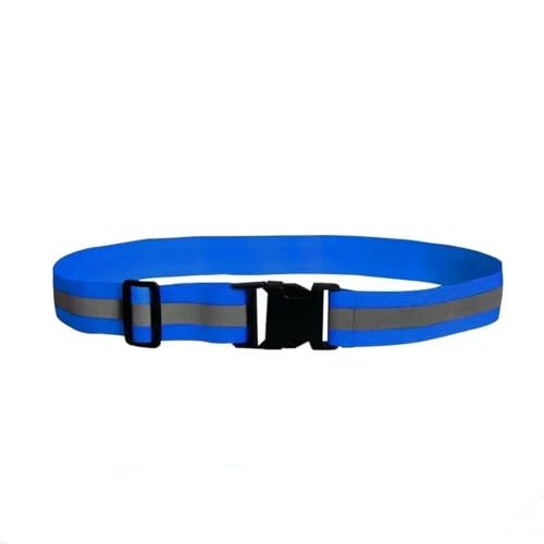 Reflective Bands 10pcs Reflective Band for Running High Visible Night Safety Gear for Arm Wrist Waist Ankle Adjustable Elastic Safety Reflective Belt for Cycling Running - color: Blue