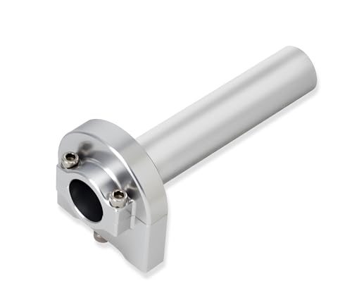 0012 1PCS Motorcycle Throttle Assist Twist Accelerator Handle Grip for ATV Pit Dirt Bike Motocross 7/8'' Handlebar Aluminum CNC Silver