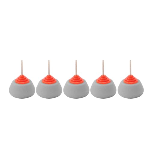 SPTA Gray Light Cut & Finish Drum Pad with 1/8" Shank, 5Pcs Gray Flexible Shaft Drum Polishing Pad Set,Mini Car Detailing Pads for Small Area for Flexible Shaft & Drill Attachment -PT113-5 - color: 5Pcs Gray T40 Light Cut & Fnish Drum Pad, style: Flat Pad