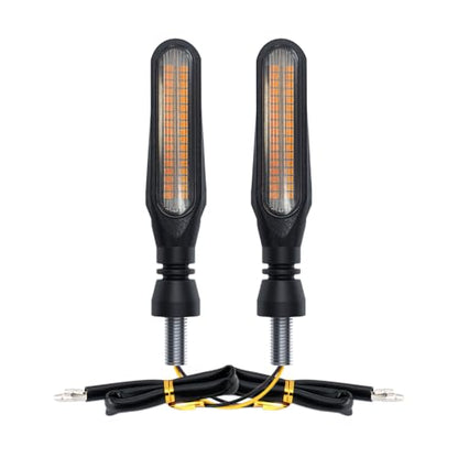 Motorcycle Indicators High Brightness Sequential Flowing Turn Signal Lights For DC12V Motorbike Scooter Off Road (Pack of 2) - size: 4.2Inch (Pack of 2PCS)
