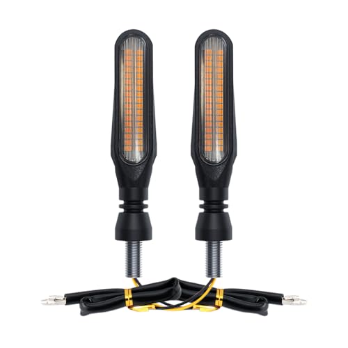 Motorcycle Indicators High Brightness Sequential Flowing Turn Signal Lights For DC12V Motorbike Scooter Off Road (Pack of 2) - size: 4.2Inch (Pack of 2PCS)