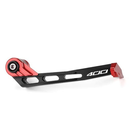 Motorcycle Brake Clutch Lever Guards Bar End Handguard Compatible With Ninja 400 2018 2019 2020 2021 2022 2023 | Handlebar Protector Ninja400 EX400 Accessories (red) - color: red