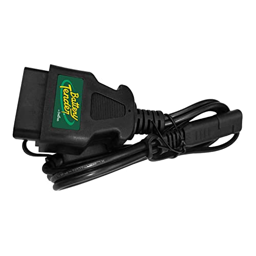 Battery Tender OBDII Adapter Cable for 12V Battery Charging - 22 Inch Cord - Solar Compatible - Charge Vehicle's 12V Battery Through OBD II Port - 081-0154-DL