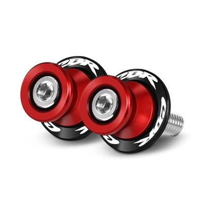 MFGZD For Honda Motorcycle Swingarm Spools Slider, CNC 8MM Swingarm Spools Sliders Stand For CBR1000RR CBR600RR CBR500RR CBR400RR CBR250RR CBR900RR CBR650R CBR250RR and Other Models - size: CBR Red