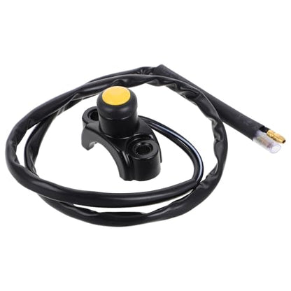 Ipetboom Motorcycle Handlebar Switch for Headlight and Fog Light Control with Waterproof Yellow Push Button Universal Motorcycle Electronic Turn Signal and Horn Control Switch for Off-Road