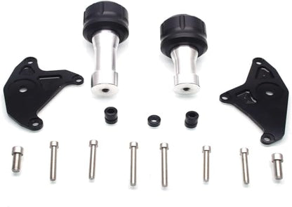 MZS Motorcycle Frame Sliders Compatible with GROM MSX125 2013-2020, Falling Crash Protector Engine Guards Accessories No Cut Kits Black