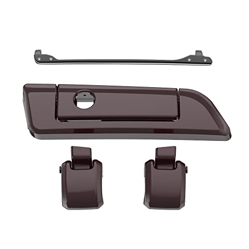 Moto Onfire Black Cherry Tour Trunk Luggage Latches Hinges Fit for AB Harley Touring Razor Chopped King Tour Trunk Luggage - color: Black Cherry