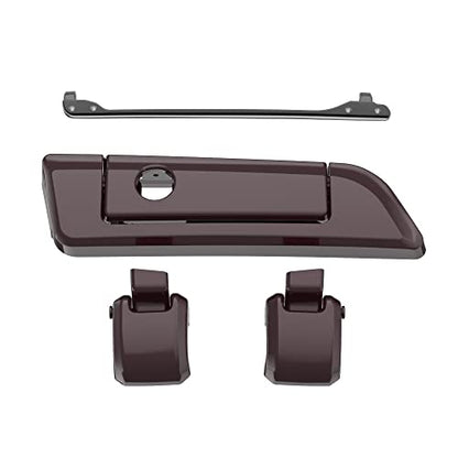 Moto Onfire Black Cherry Tour Trunk Luggage Latches Hinges Fit for AB Harley Touring Razor Chopped King Tour Trunk Luggage - color: Black Cherry