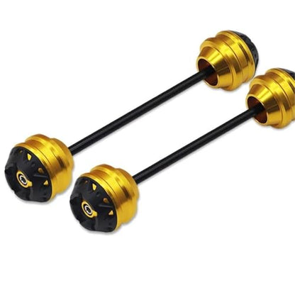 MT-07 MT07 2015-2022 2023 2024 Motorcycle Accessories Front Rear Fork Slider Axle Crash Wheel Protector(Gold A pair20) - size: Gold A pair20