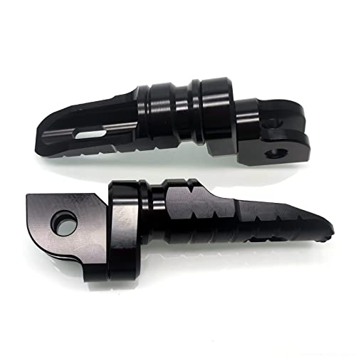 MZS Motorcycle Foot Pegs, CNC Double Adjustable Front Rider Footpegs Footrest Rest Pedal Black Compatible with FZ07 FZ09 FZ10 FZ1 FZ6 FZ6R FZ8 MT03 MT07 MT09 MT10 YZF R3 SCR950 Tracer XSR700 XSR900 - size: FZ07/FZ09/FZ10/FZ1/FZ6/FZ8/MT03/MT07/MT09/R3
