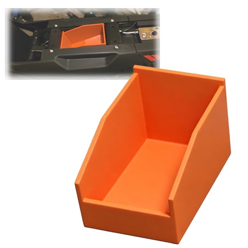 Motorcycle Under-Seat Storage Box Compatible with Yozma IN 10 PRO, Portable and Compact Storage for Tools and Accessories and personal belongings - color: Orange