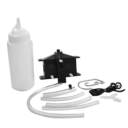 Motorcycle Chain Cleaner Kit Sprockets Scrubber Wash Tools Cleaning Brushes Gear Cleaner Tool Universal Motorbike Chains Lube Device (Black) - color: Black
