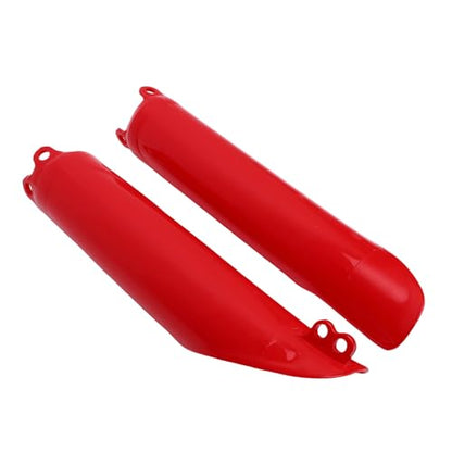 Aramox 1 Pair Front Fork Guard Shock Covers, Front Shock for CR125 CR250 CR500 1993-2007, CRF250R 2004-2018 Red