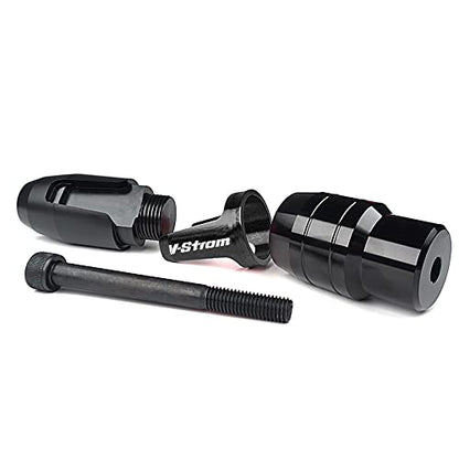 For SUZUKI V-Strom 250 650 1000 DL250 DL650 DL1000/V-Strom1000/XT Motorcycle CNC Aluminum Frame Crash Pad Exhaust Sliders Crash Protector slider - color: black