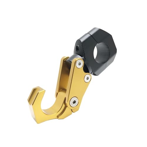 Motorcycle Luggage Helmet Double Hook Mount Motorbike Scooter Helmet Holder Bag Hook Hanger Fit for BMW Fit for ADV350(Gold) - color: Gold