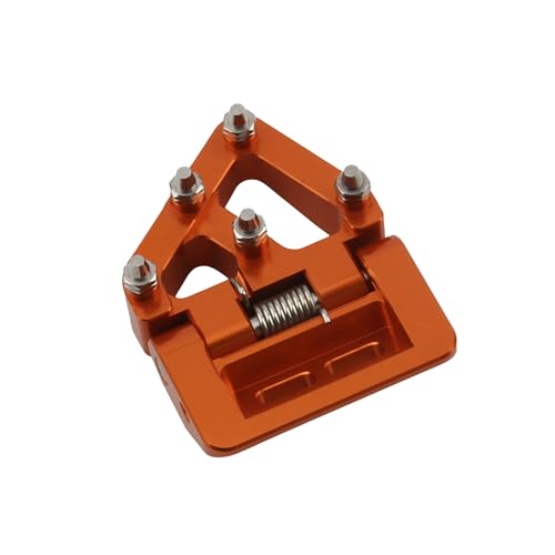 Motorcycle Folding Rear Brake Pedal Step Tip Plate,Dirt Bike CNC Rear Brake Pedal Plate For 125-501 TE/TE i/FE/TX/FX/TC/FC GasGasEX/EC/MC 125-500XC/XCF/XCW/SX/SXF/EXC/EXCF/TPi/6D 17-22(Orange) - color: Orange