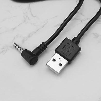 50cm USB to 3.5mm Motorcycle Helmet Charging Cable for V6/V4 Bluetooth Intercoms