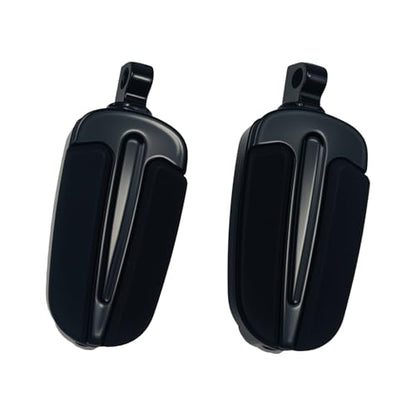 Motorcycle Highway Pegs Passenger Slipstream Footpegs Male Mount Foot Rest Pedal Fit Harley Touring Street Glide Road King Road Electra Glide Sportster Dyna Softail - style: Style-F-Black
