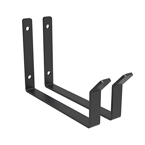 FLEXIMOUNTS 2 Pack Add On Storage Utility Hook Accessory for Garage Ceiling Rack, Max Weight Capacity up to 35lbs, Black - color: Black