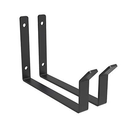 FLEXIMOUNTS 2 Pack Add On Storage Utility Hook Accessory for Garage Ceiling Rack, Max Weight Capacity up to 35lbs, Black - color: Black