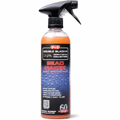 P&S Bead Maker Paint Sealant – Easy Spray & Wipe Protectant for Cars, Boats & RVs – Hydrophobic Gloss & UV Protection – Safe for All Surfaces - 16 Oz. - size: 0.125 Gallons
