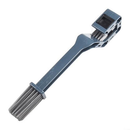 Bicycle Chain Cleaning Brush, Fully Enclosed Chain Scrubber Tool for Road Mountain Bike & Motorcycle Maintenance, ABS Cleaner with Soft Bristles for Deep Cleaning(灰色)