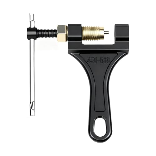 Motorcycle Chain Breaker, 420-530 Adjustable Motorcycle Chain Breaker Tool with 420 Chain Master, Motorbike Chain Accessories Parts, Compatible with Bicycle Dirt Bike Scooter