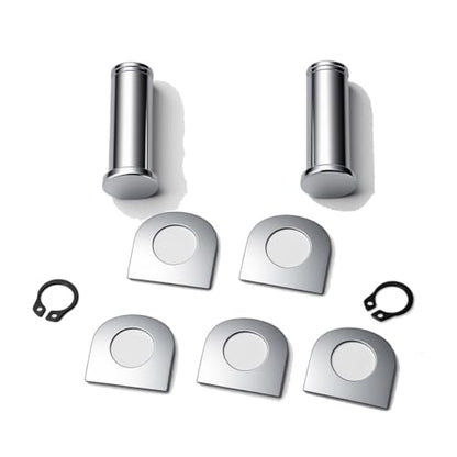 Motorcycle Foot Pegs Footpegs Mount Bolt Pins Washers Kit fits for Harley Davidson Foot Pin Rider/Passenger Mount Style Footpegs - color: Chrome#1