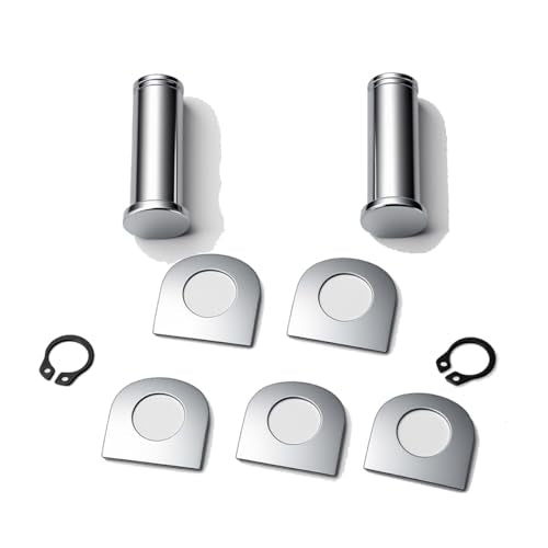 Motorcycle Foot Pegs Footpegs Mount Bolt Pins Washers Kit fits for Harley Davidson Foot Pin Rider/Passenger Mount Style Footpegs - color: Chrome#1