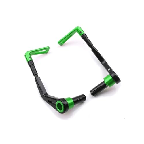 Motorcycle Handguard Lever 14mm-17mm Universal Motorcycle Handlebar Hand Guards Adjustable for MT09 MT07 for S1000RR CRF450 for - color: Green