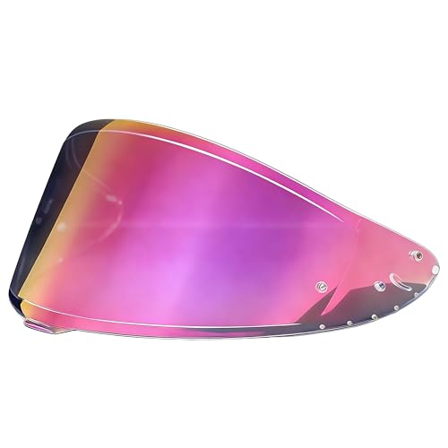 Shoei RF-1400 Helmet Visor Replacement for X15 CWR-F2 RF-1400 Z8 NXR2, CWR-F2 Shield Windshield Anti-Scratch UV Protection (Aurora Pink) - color: Aurora Pink