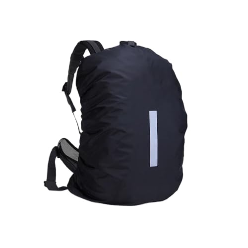 Backpack Rain Cover Outdoor Reflective Waterproof Backpack Rain Cover Night Bike Safety Light Raincover Bag Hiking Mountaineering Dust - color: Black 20L