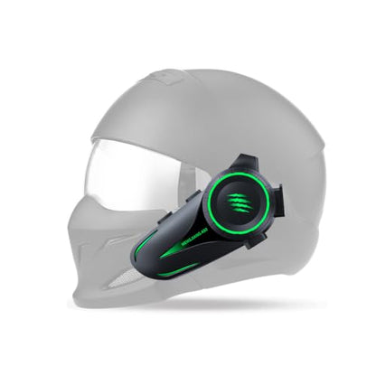 Sanpyl Bluetooth Motorcycle Helmet Headset, Wireless Helmet Headphones with AI Noise Canceling Mic, RGB Lights, 30H Playtime, for Riding