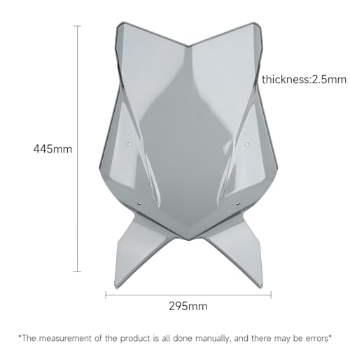 Windshield DUKE 790 890 Wind Deflector, Wind Shields Compatible with 790 DUKE 2018-2024/890 DUKE 2020-2023 Motorcycle Accessories (Grey)