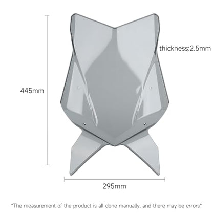 Windshield DUKE 790 890 Wind Deflector, Wind Shields Compatible with 790 DUKE 2018-2024/890 DUKE 2020-2023 Motorcycle Accessories (Grey)