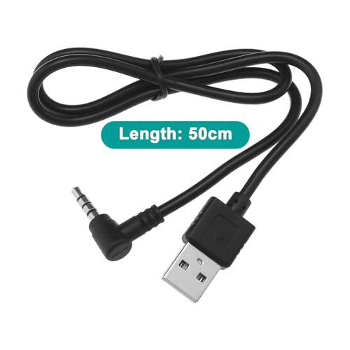 50cm USB to 3.5mm Motorcycle Helmet Charging Cable for V6/V4 Bluetooth Intercoms