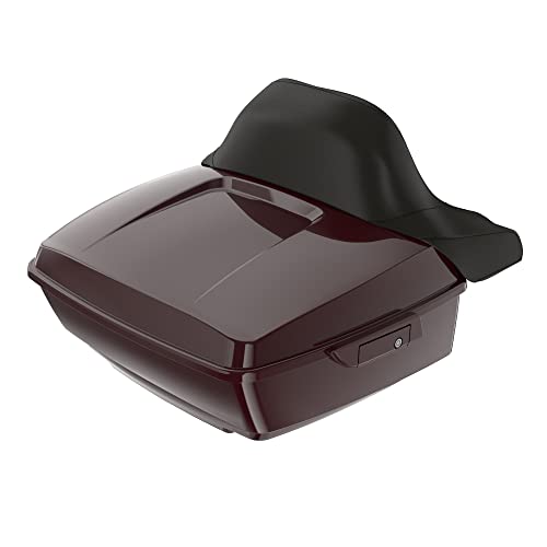 Moto Onfire Billiard Burgundy Tour Trunk Luggage Latches Hinges Fit for AB Harley Touring Razor Chopped King Tour Trunk Luggage - color: Billiard Burgundy