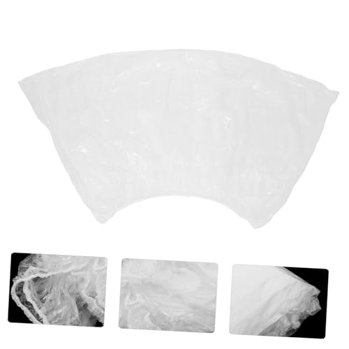 Disposable Waterproof Motorcycle Cover 4-Pack Clear Plastic Bike Protective Covers for Outdoor All-Weather Use 90.55X47.24X19.68In - size: L