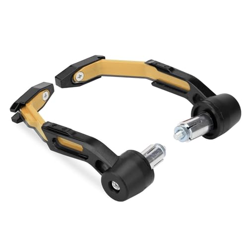 Brake Guard Adjustable Motorcycle Bar Guards 7/8 Inch 22mm Pole End Handlebar Brake Clutch Tie Rod Protector Aluminum Handguard - color: Yellow