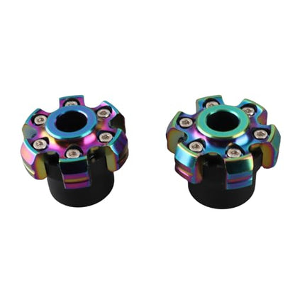 Motorcycle Wheel Front Fork Frame Slider Durable Aluminum Alloy Crash Protector Cup Universal for Motorcycle and Pair of 2