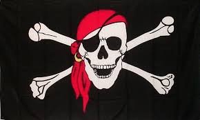 5 PK Bandanna Pirate Skull Replacement Safety Flag ATV Bicycle Motorcycle Razor UTV …