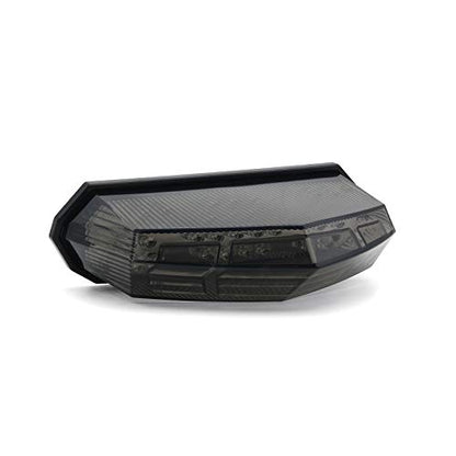 Universal Smoked Integrated Motorcycle 25 LED Tail Light With Turn Signal Function For Dirt Bike Buggy Chooper Cruiser ATV(smoke) - color: smoke