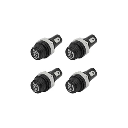 pson 4Pcs 5 x 20mm Panel Mount Fuse Holder with Screw Cap for Power Supplies, Control Panels, Solar Systems, Automotive - size: 5 x 20mm