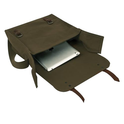 Rothco Canvas Utility Bag – Durable Crossbody Shoulder Satchel for Everyday Hobby Essentials and Supplies For Men and Women - color: Olive Drab