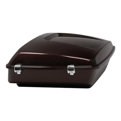 TCT-MOTORPARTS Chopped Luggage Kit w/Backrest Pad Two-Up Mounting Rack Fit for Harley Street Glide Special 2018 Twisted Cherry Touring 2014-2024 - color: Twisted Cherry Chopped Pack #1