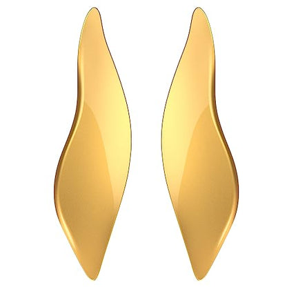 Advanblack Black Hills Gold Side Wings Air Deflectors, Fairing Side Wing Windshield, Fairing Side Shield, Adjustable Wind Deflectors, Compatible for Harley Touring Street Electra Glide 2014-2023 - color: Black Hills Gold