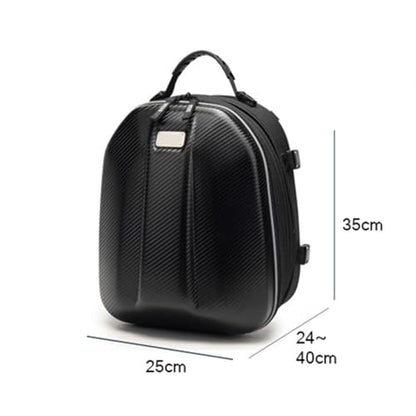 Motorcycle Tail Bag Expandable Rear Seat Bag Hard Shell Waterproof Motorbike Helmet Luggage Backpack for Harley Davidson Dyna Superglide 1995-2014,Riding Gear Storage Accessories