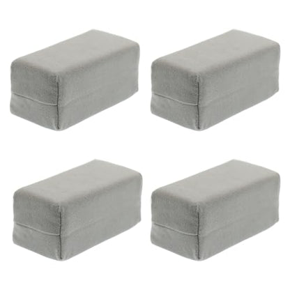 Suede Microfiber Applicator Pad, Multi-Purpose Ceramic Spray Coating Sponge Pads, Car Detailing Sponge for Car Paint, Metal, Plastic Trim, Applying Wax, Sealants, Other Conditioners (4PCS) - size: 4PCS