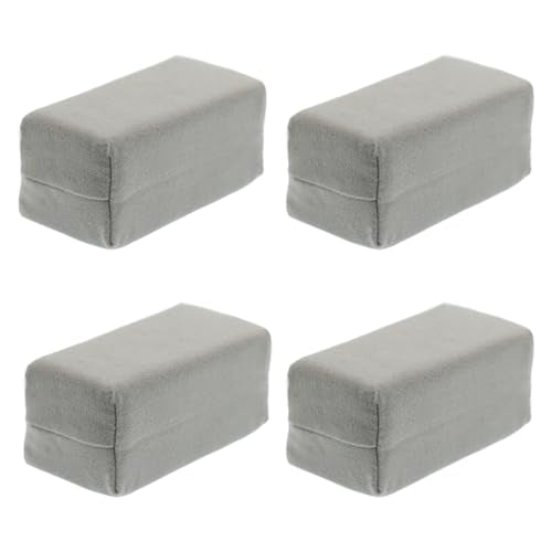 Suede Microfiber Applicator Pad, Multi-Purpose Ceramic Spray Coating Sponge Pads, Car Detailing Sponge for Car Paint, Metal, Plastic Trim, Applying Wax, Sealants, Other Conditioners (4PCS) - size: 4PCS